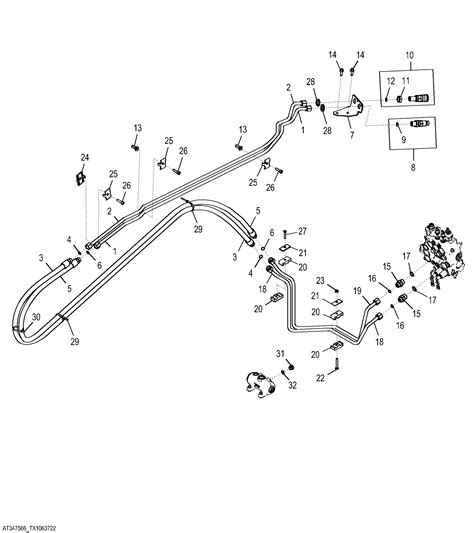 john deere skid steer 923645 hydraulic lines|john deere hydraulic parts catalog.